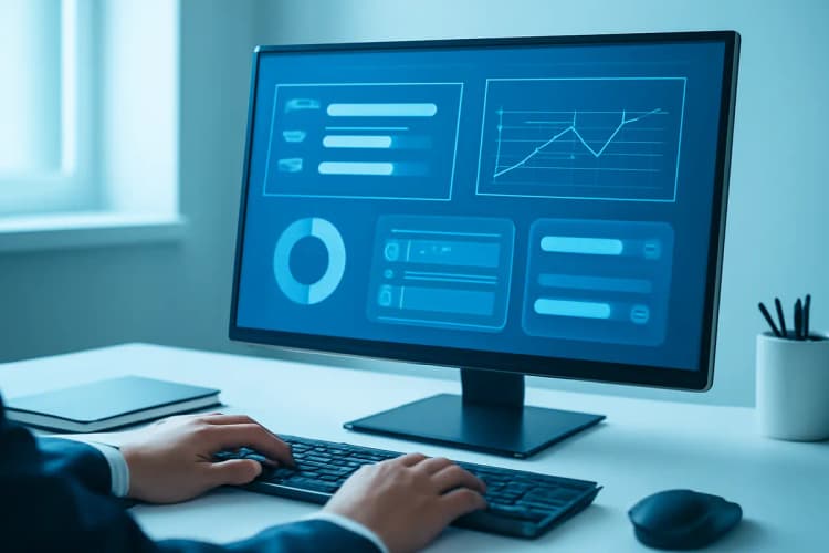 Tela de computador mostrando otimização de campanhas de tráfego pago com segmentação de público