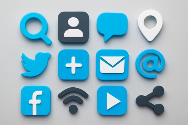 O que é Marketing Digital? Conceito com ícones de redes sociais e SEO