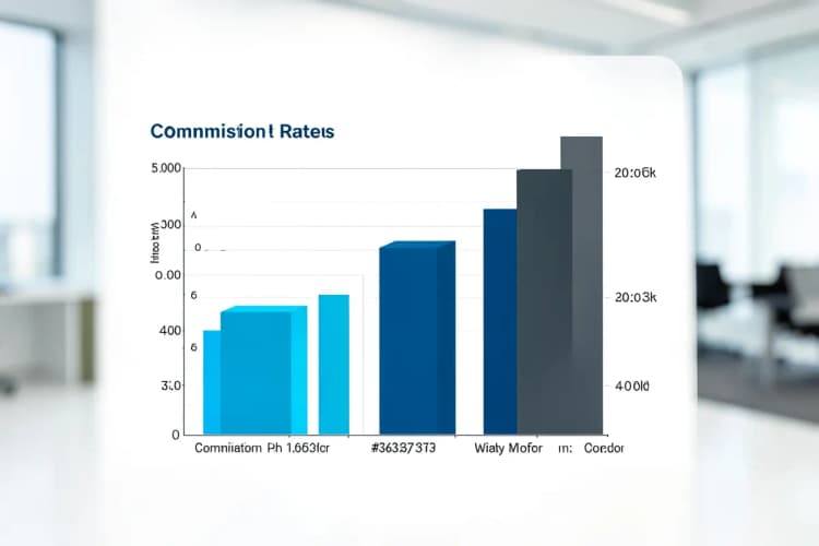 Gráfico de barras comparando taxas de comissão em diferentes modelos de pagamento.